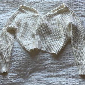 pacsun knitted twist sweater